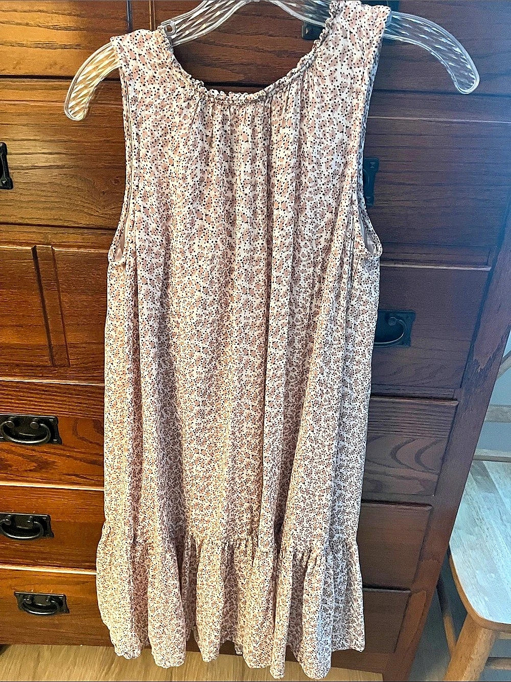 Anthropologie drop waist floral dress